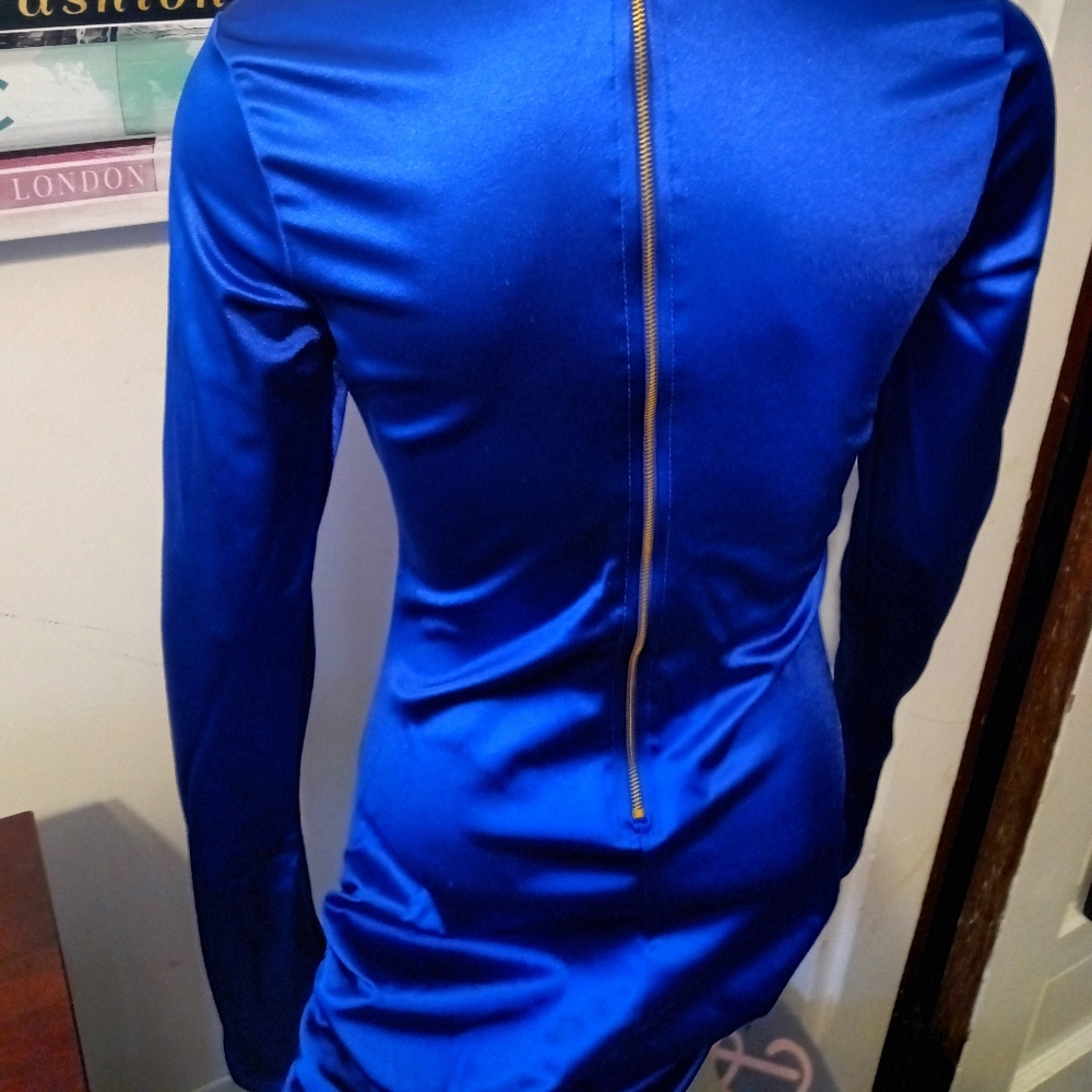 Sexy Royal Blue Dress size Small - Picture 5 of 6